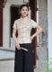 Tang váy phụ nữ ăn mặc sườn xám top nữ mùa hè cải thiện ren retro Trung Quốc gió phong cách thời trang quốc gia ngắn