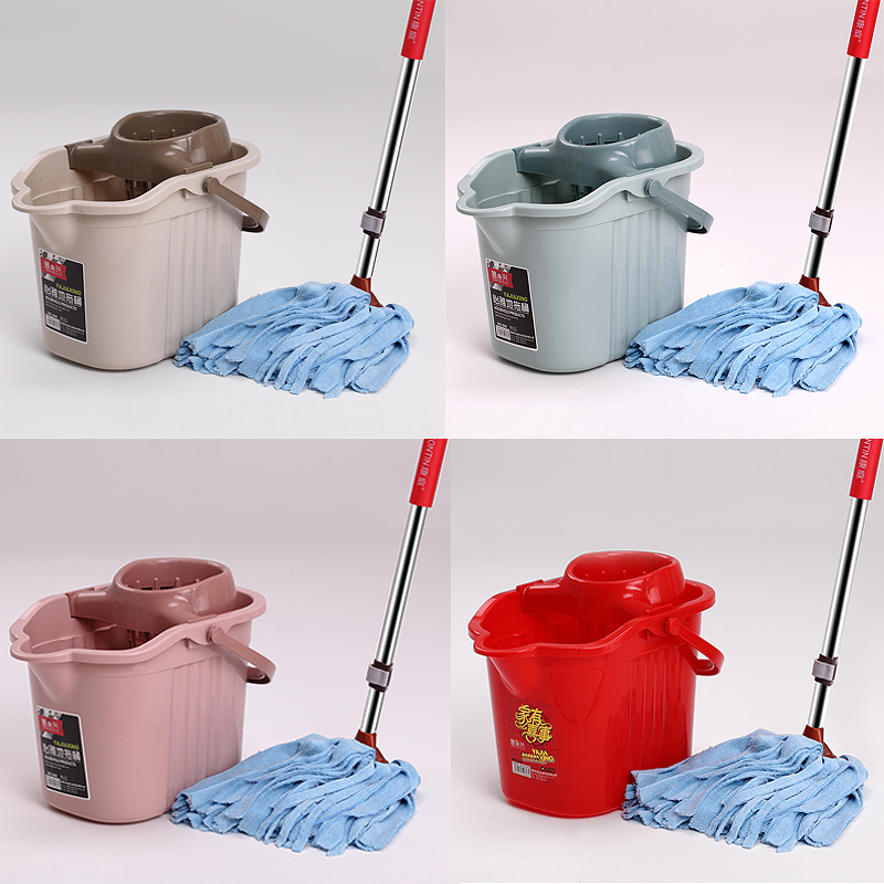 Microfiber terry cloth household floor mop absorbent mop thickened stainless steel rod thickened mop a mop