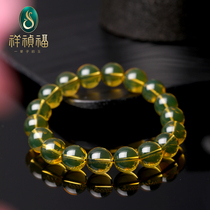 Xiangzhen Fu Mexico Natural 5A Water Purification Blue Po Bracelet Mens and Womens Singles Amber Beads Beads Beads Beads Beads