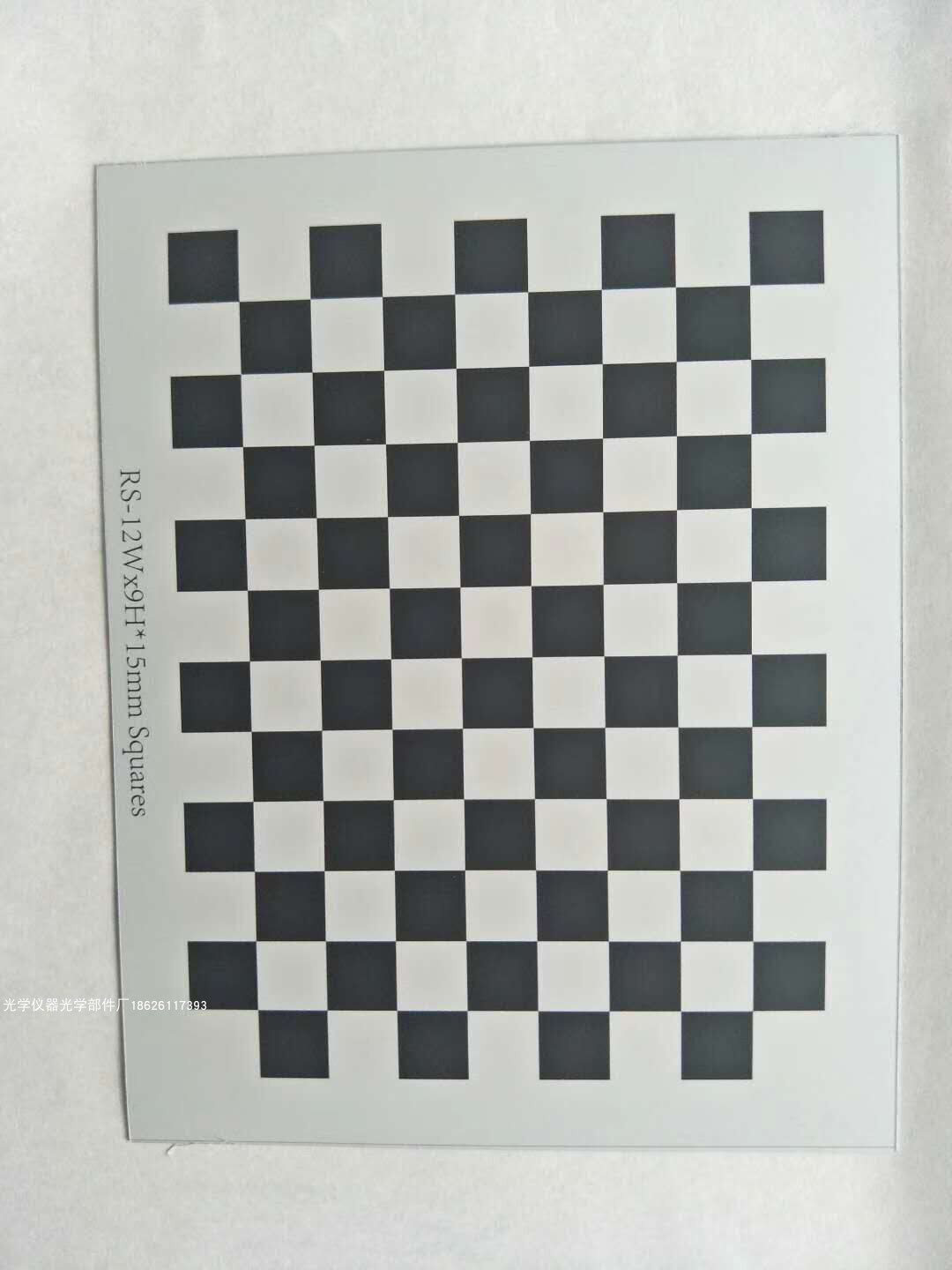 Chessboard Lattice Calibration Plate No Reflective Light-Tight Alumina Calibration Plate Machine Vision Camera Calibration 12 * 9