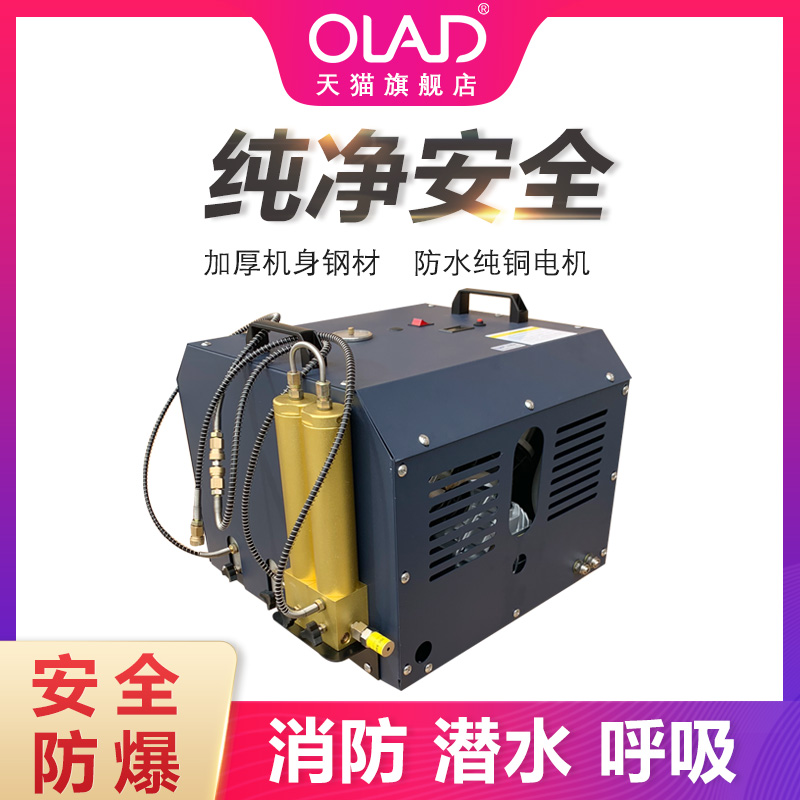 Double-cylinder submersible air compressor 20mpa SUCTION MACHINE HIGH PRESSURE CHEER 30mpa FIRE CHEERS 25mpa