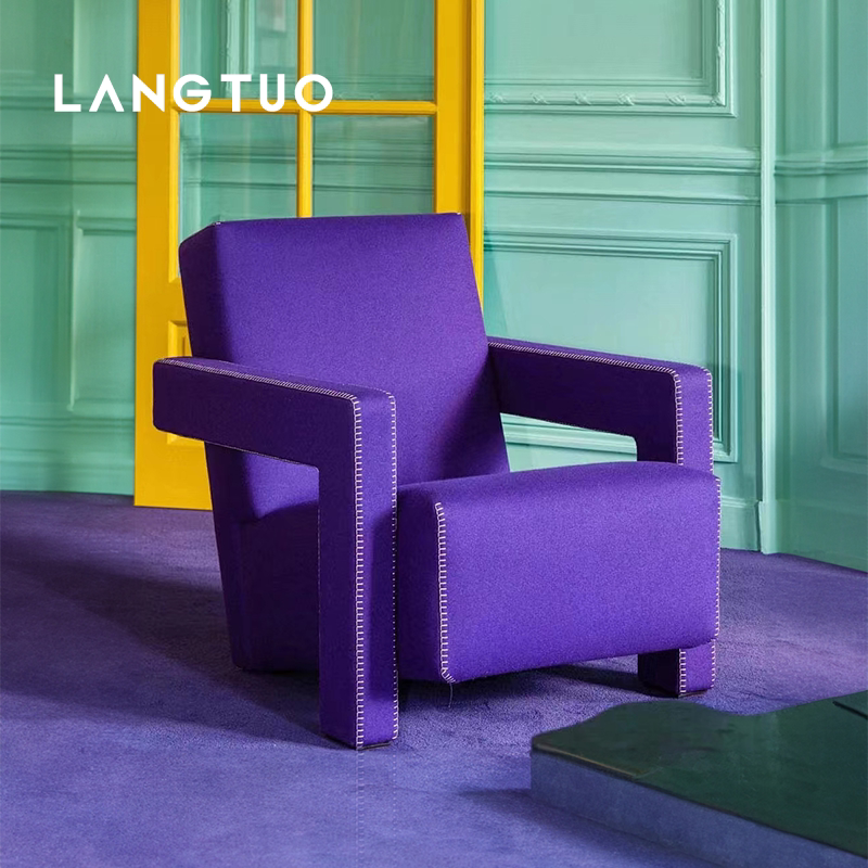 Italian-Style Classic Utrecht Single Chair, Minimalist Armchair, Designer Leisure Single Sofa Chair