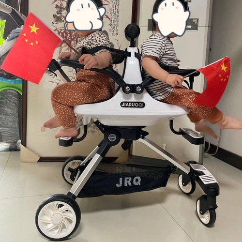 Металлическая тележка для близнецов для двоих для выхода на улицу, алюминиевый сплав