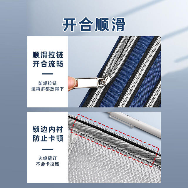 Large Capacity Simple Pencil Case for Boys, Middle School and High School Students, Multifunctional Stationery Box, Pencil Case for Boys, Student Use, Male Style Stationery Bag, Boys' Elementary School Students, 2026 New Trendy Zipper-Style Extra Large