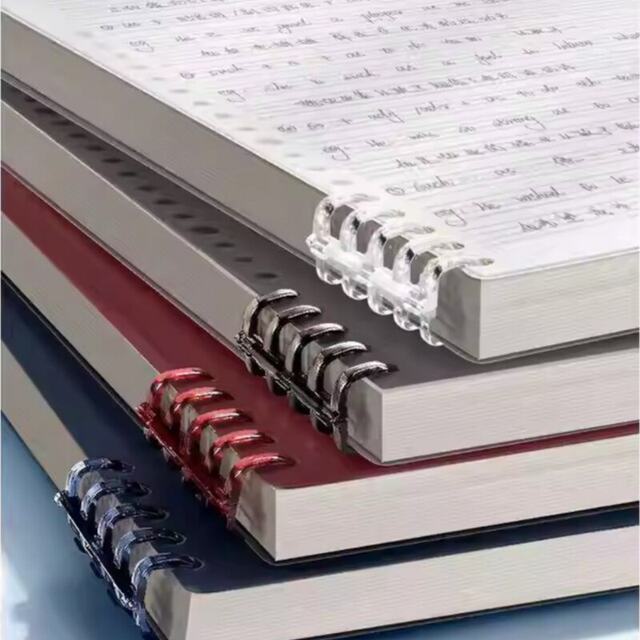English Loose-Leaf Notebook, Detachable, Thickened B5 Four-Line Three-Grid English Notebook for Middle and High School Students