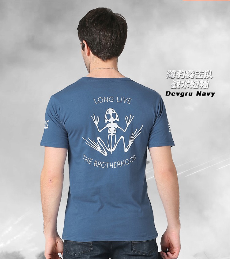 Spot American Devgru Navy SEAL Team Six Skull Frog Commemorative T-Shirt