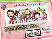 Korean original imported SODA cross stitch original drawing kit SO-G99 Alphabet Game (A-H)