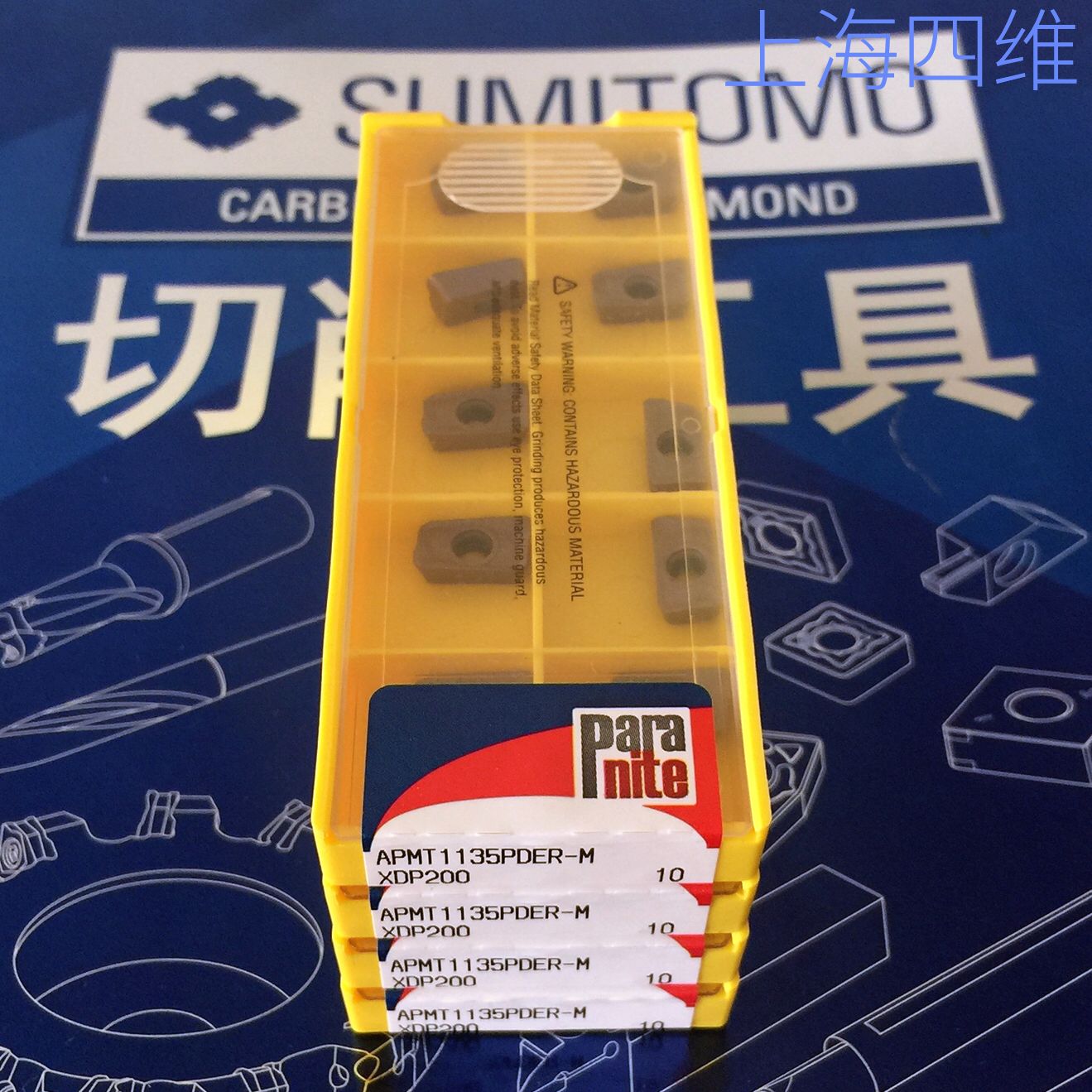 Sumitomo Paranette Milling Blade APMT1135PDER-M XDP200-T Small R0 8 Milling Blade