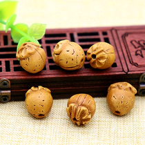 diy hand-carved authentic wild peach core materials bracelets children and baby accessories peach core apple anguo