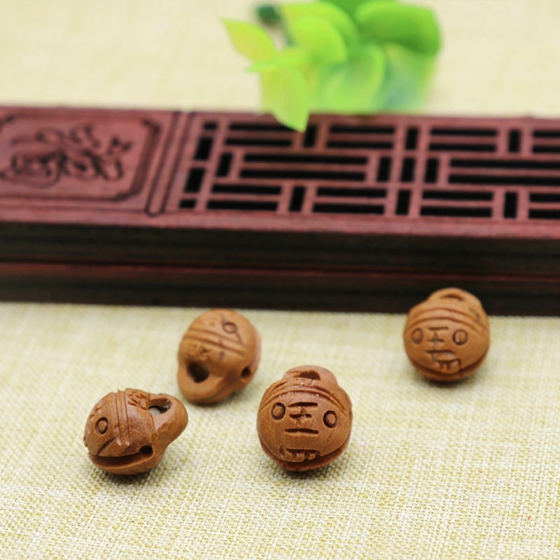 Wild Peach Hut Handmade Material Compiled Baby Handmade Real Peach Nuclear Diy To Make Dragon Tattooing Tiger Head Bell