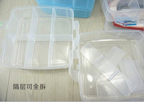 Вместительный и большой аксессуар, пластиковая портативная коробка для хранения, система хранения ручной работы