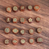 Ретро аксессуар из сандалового дерева ручной работы, аксессуары, медная креативная этническая инкрустация камня, этнический стиль