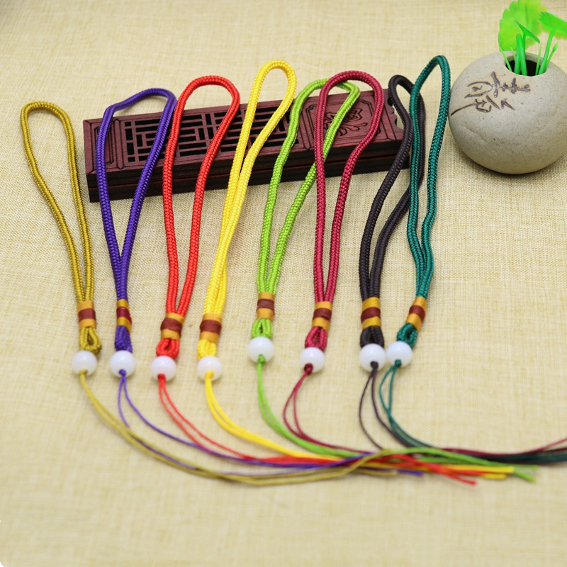 And Tanyu handlebar rope pendant pendant ornament Material jade pendant necklace handmade diy accessories Honey Wax Rope-Taobao