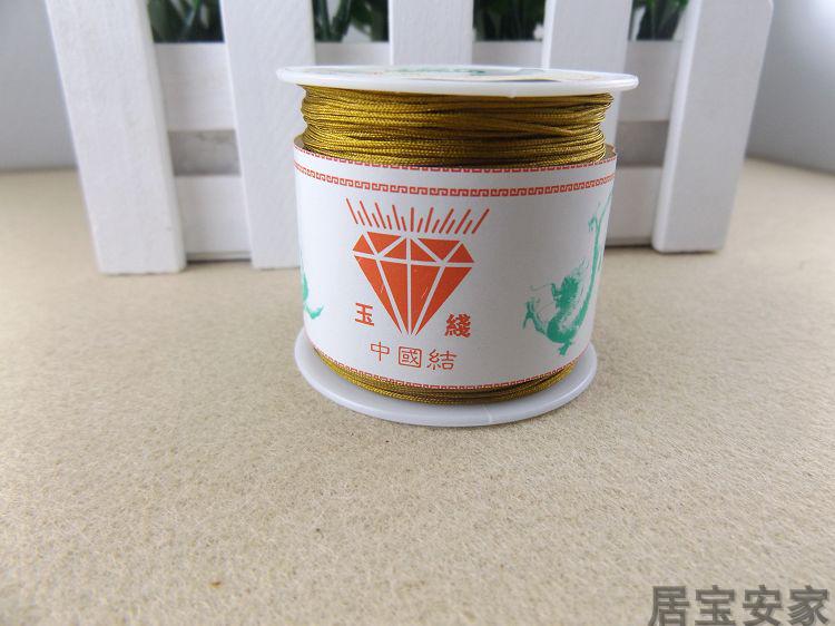 Dây chuyền ngọc bích Đài Loan dây chuyền vàng dây chuyền DIY dây đôi dây đỏ vòng tay dây kim cương nút dây 72 dòng ngọc - Vòng đeo tay Clasp vòng tay bạc