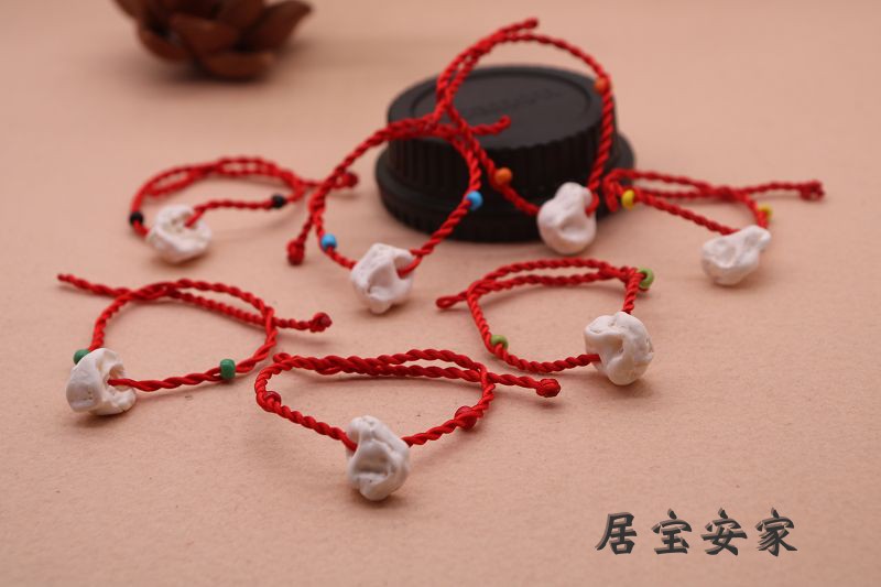 Vòng tay em bé Hòa bình Handmade Red Rope Vòng tay Vòng chân Hòa bình Truyền thống Lợn lắng nghe Xương Fidelity đánh bóng - Vòng chân lắc chân nữ vàng đẹp