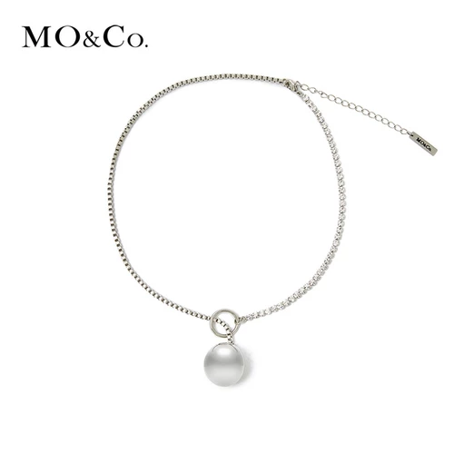 Moco Spring Новое серебряное ожерелье для обозначения