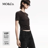 Рубашка MOCOT со складками на талии, текстурированный топ из хлопка Tencel, Moanke