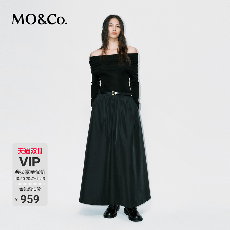 Moco Dress, Windproof and Breathable, with a Skirt Panel and Belt, Mo Anke Di Muer Style