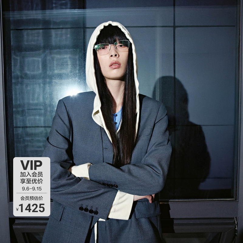 【C+ Series】Moco Fake Two-Piece Suit Mo Anke Spring and Autumn Padded Shoulder Jacket Boxy Fit 【C+ Series】Moco Fake Two-Piece Suit Mo Anke Spring and Autumn Padded Shoulder Jacket Boxy Fit