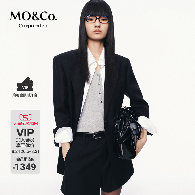 【C+ Series】Moco Suit Mo Anke Spring and Autumn Acetate Wool Jacket Boxy Fit 【C+ Series】Moco Suit Mo Anke Spring and Autumn Acetate Wool Jacket Boxy Fit