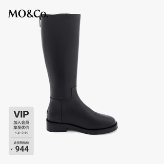 Moco Accessories Spring and Autumn Irregular Cut Cowhide Leather Knight Boots Long Boots