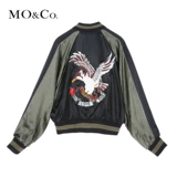 Moco Stand -Up воротничная куртка короткая вышитая повседневная куртка MA173JKT104 MO Anke