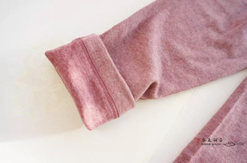 Mùa thu đông nữ đồ lót nhiệt set FTY thun cao cổ chữ V sưởi ấm đầu gối dày lên quần áo mùa thu quần dài size lớn