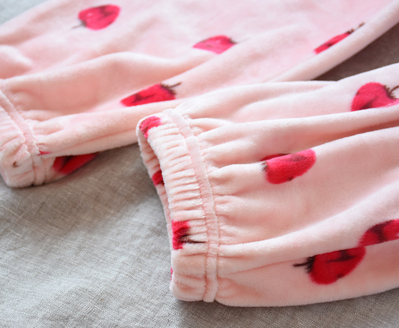 Quần pyjama nữ mùa thu san hô nhung nhung quần nhung quần kích thước lớn ấm áp cộng với quần nhung dày flannel nhà quan lot nam