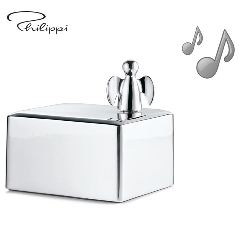 German Philippi Metal Music Box Rotating Angel Music Box Valentine's Day Gift for Girls and Children