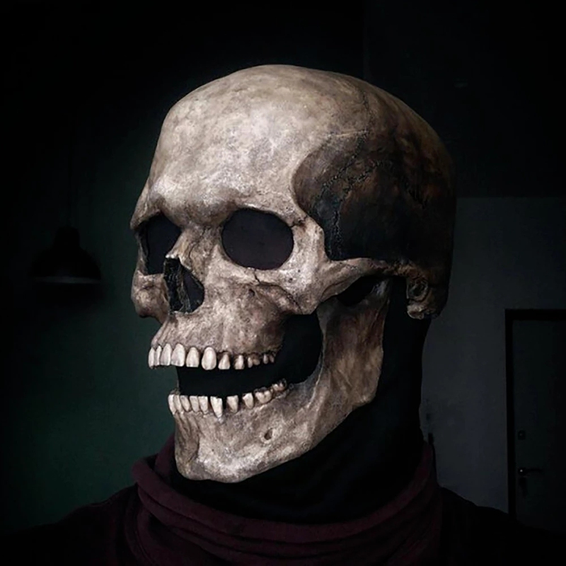 Movable Jaw Skull Horror Scary Mask