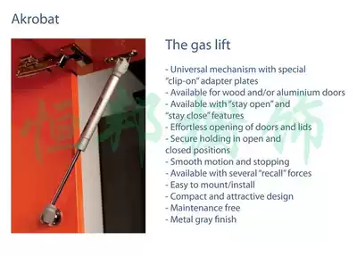 Va Lali air support upper flip door air support upper flip door support overall Cabinet support air pressure rod