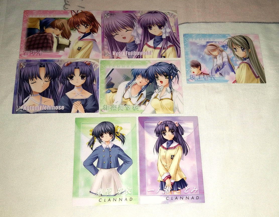 日版原版 Clannad 周邊收藏卡片膠卡藤林杏智代一之瀨琴美 露天拍賣