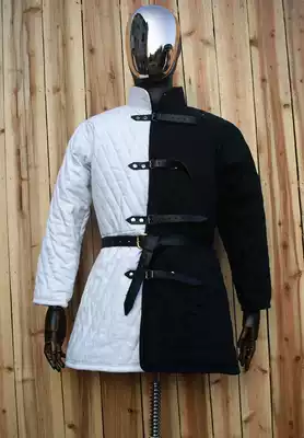 (Thickened two-color short swing cotton armor) short armed clothing thick Knight board armor lining Cotton armor pants armor