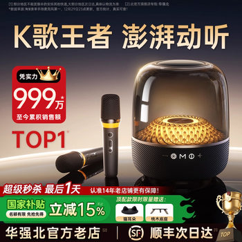Huaqiangbei Home Karaoke Microphone Speaker All-In-One Singing Home Karaoke Speaker Set Wireless Singing Machine