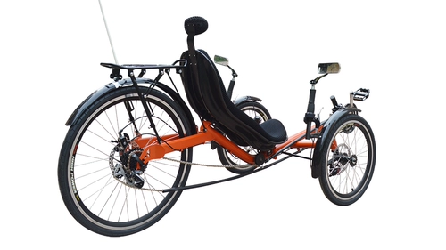 Стеклянная изогнутая трубка, складное кресло, трехколесный лежачий велосипед