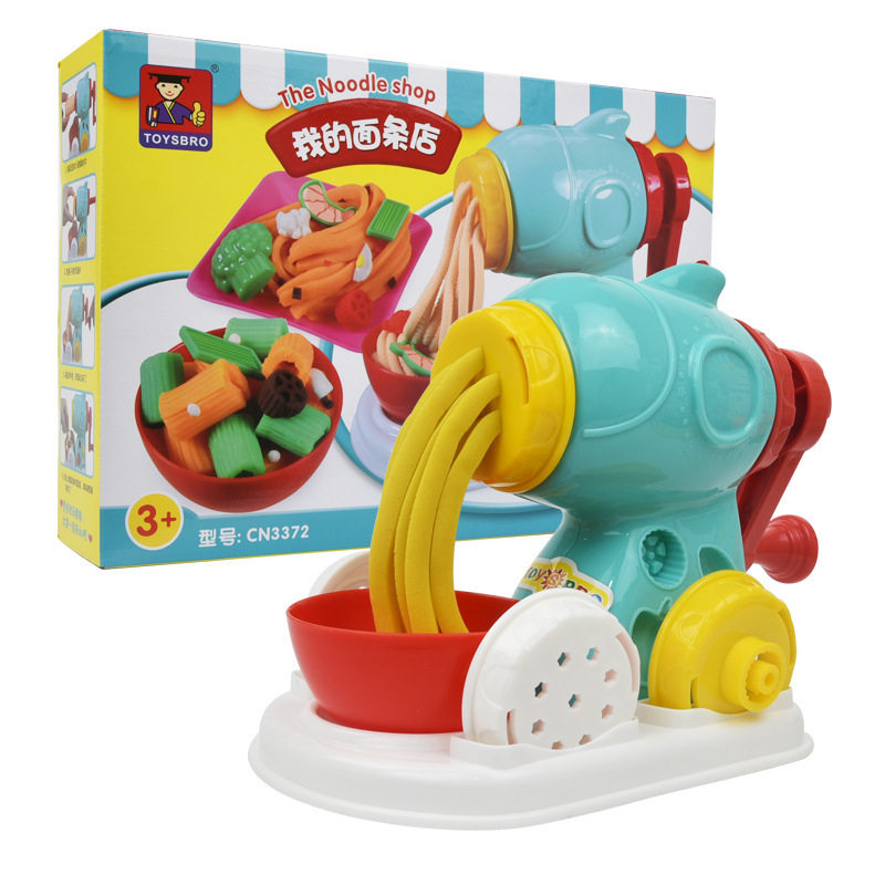 Blue Eagle Color Mud Plasticine Noodle Machine Mould Set Children's Handmade DIY Light Clay Toys Children's Ice Cream Machine