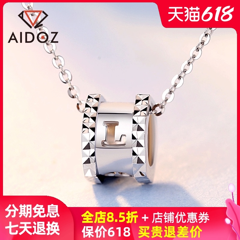 PT950 Platinum Small Waist Necklace for Girls Korean Version Platinum Pendant Small Fresh Collarbone Chain for Loves Necklace