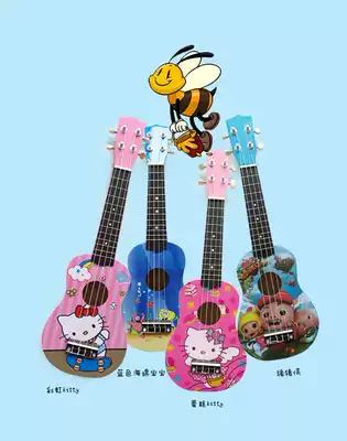 Children's New Year gift 21 inch cartoon ukulele ukulele four-string toy wooden small guitar