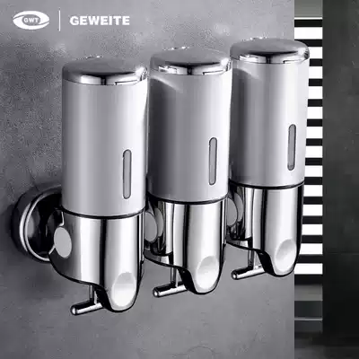 Hotels and hotels household punch-free hand sanitizer powder room wall-mounted hand sanitizer bottle Bathroom shampoo shower gel box