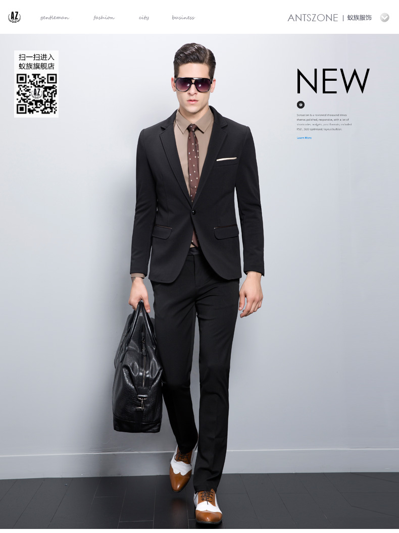 Costume homme ANTSZONE en polyester pour printemps - Ref 1576396 Image 7
