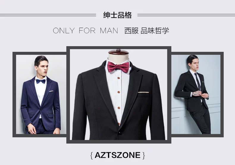 Antszone Ant Phù Hợp Với Nam Giới Set Slim Fit của Nam Giới Phù Hợp Với Ăn Mặc của Nam Giới Thường Hàn Quốc Chú Rể Phù Hợp Với Bộ