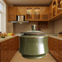 Jingdezhen ceramic tea glaze tea jar with lid storage jar large ceramic jar rice jar wine jar wine jar