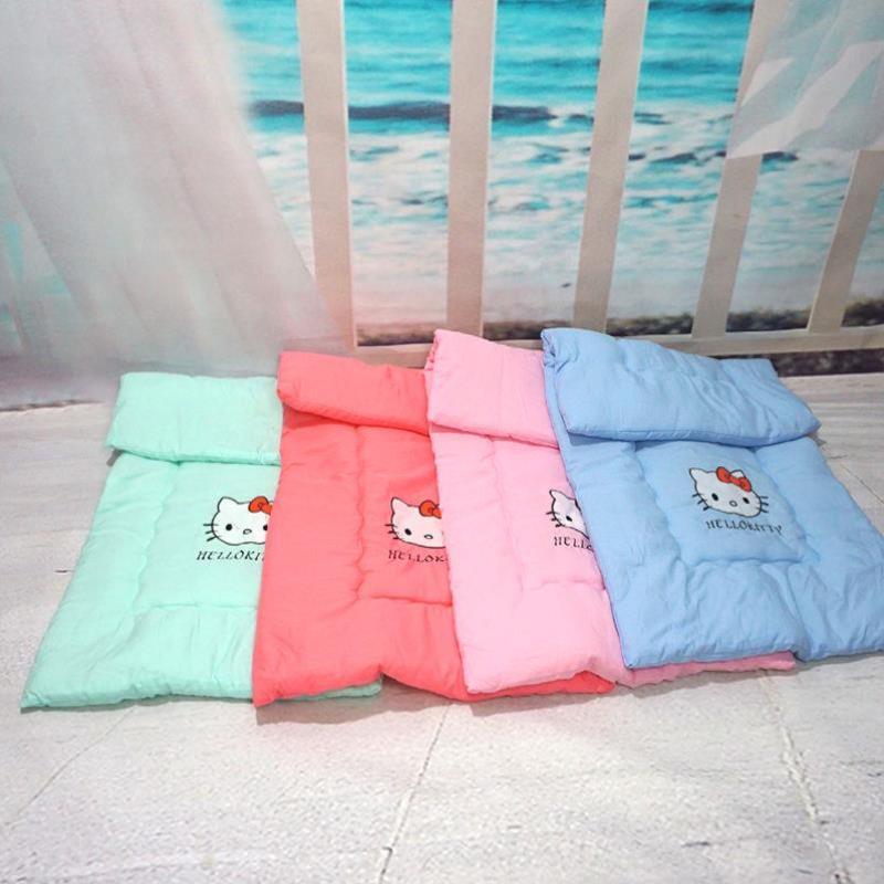 Kindergarten bed mat Nap children's mattress washed cotton thickened spring and autumn and Winter bedding embroidery increase student pad core