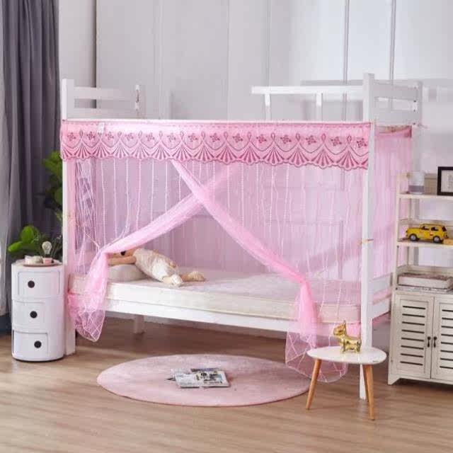 Dormitory special encrypted mosquito net Student bunk 0 9m1 2m1 5m single bed Household double dustproof roof 1 8m
