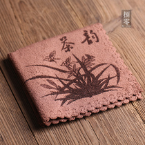 Kung Fu tea cloth absorbent thick cotton linen tea tea set tea table accessories tea table special rag tea pad tea mat tea ceremony towel