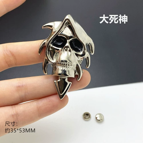 Семь -семь DIY заклепки кожаные сумки для сумки дыры Diy аксессуары Trend Diablo Big Dead God Big Skul