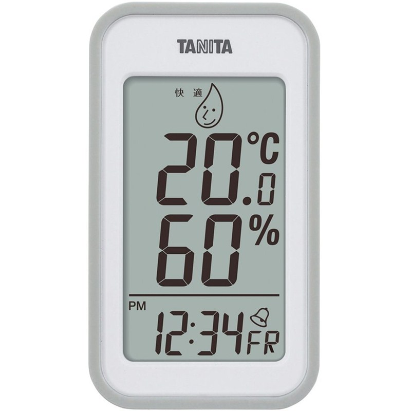 Japan TANITA indoor electronic hygrometer Baby room household clock alarm clock Hygrometer Simple thermometer