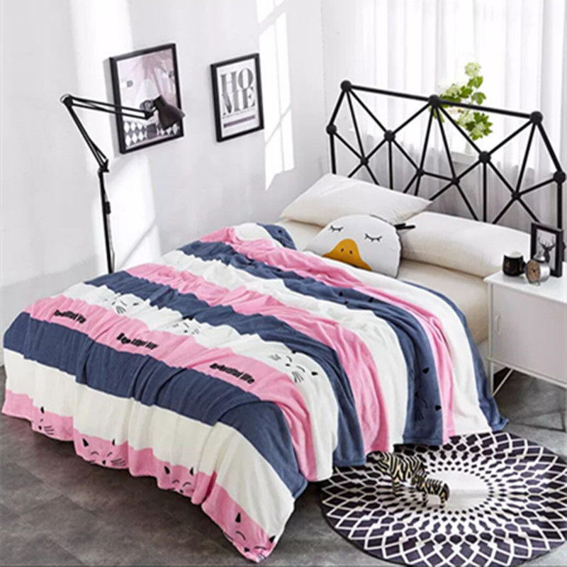 Summer blanket thickened coral velvet flannel sheets children's nap air conditioning blanket winter thickened blanket
