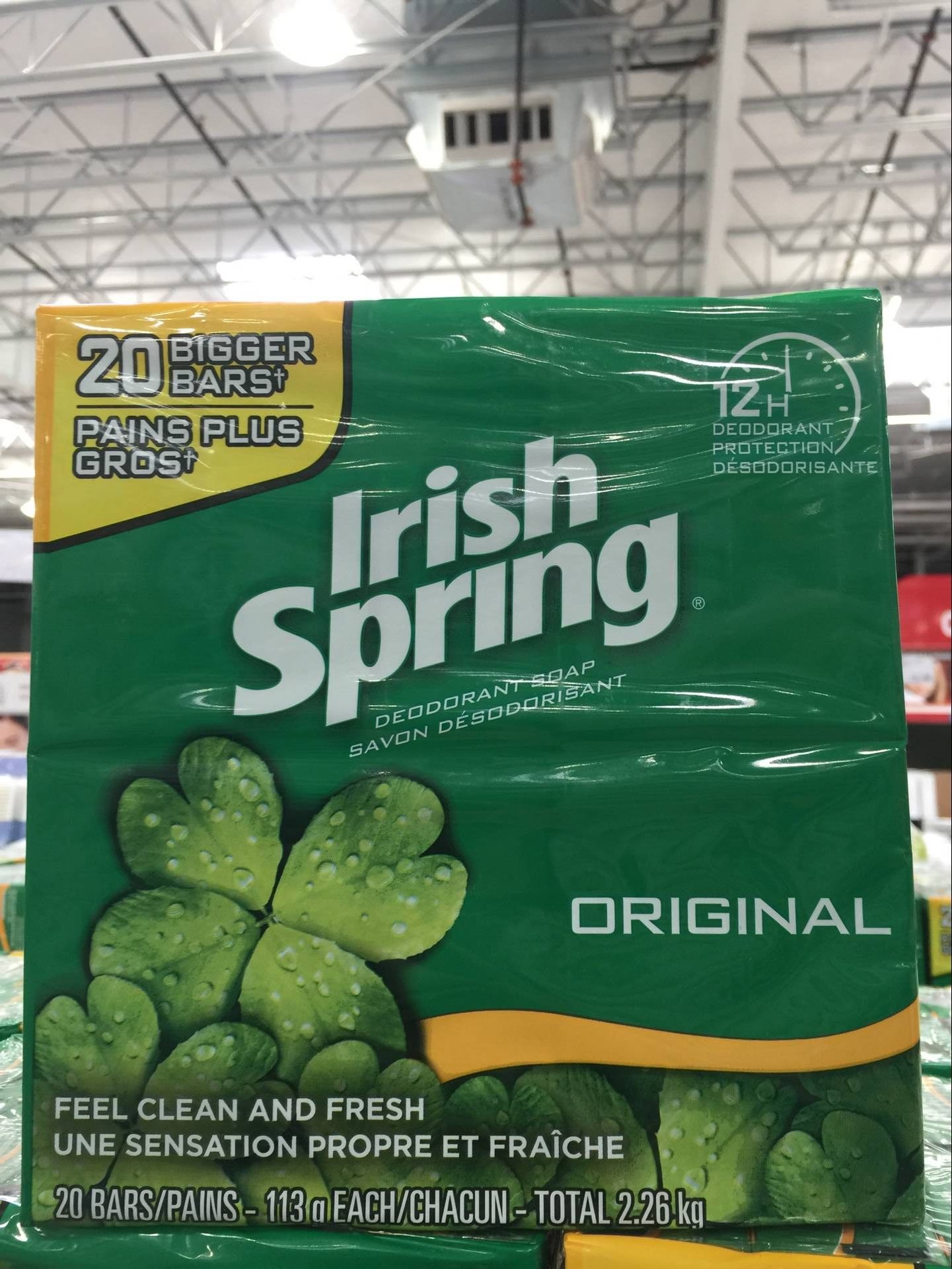 2 Group Less 10 Canadian lrish Spring Irish Spring without adding fragrance 113gX20 blocks