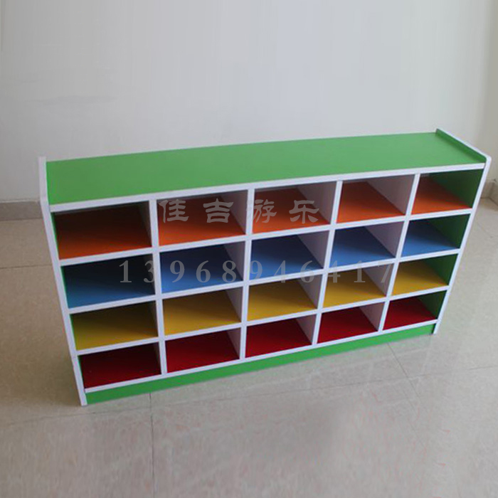 Factory direct sales early childhood education center children's fireproof board shoe cabinet kindergarten storage cabinet naughty castle four-layer rack